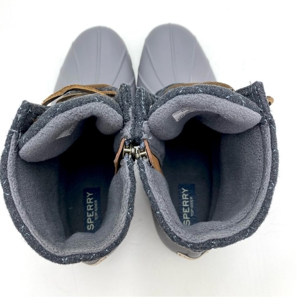 SPERRY Saltwater Wool Quarter Winter Ankle Duck Boot Gray Size 11 STS97562F - Picture 9 of 14